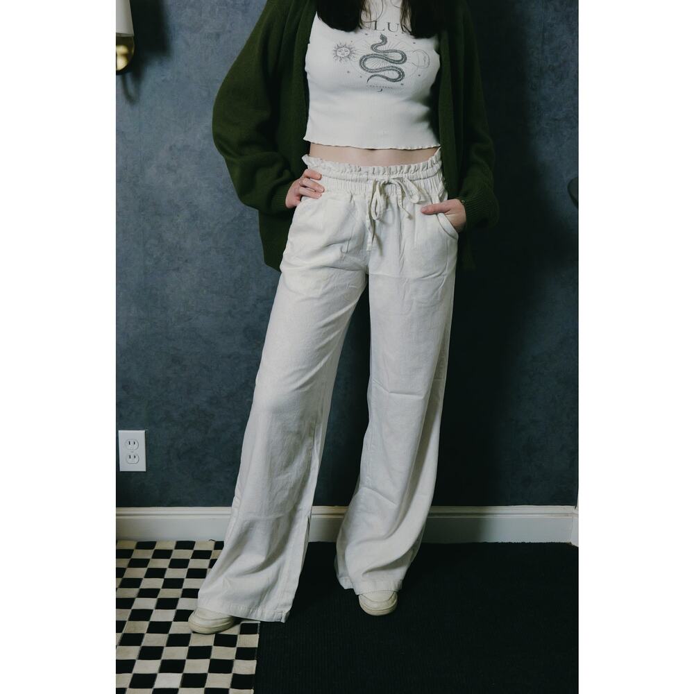 Cream Linen Pants | Sincerely Jules